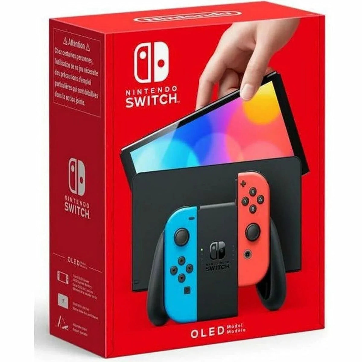Nintendo Switch OLED Model Console, White, 7-inch OLED, 64 GB