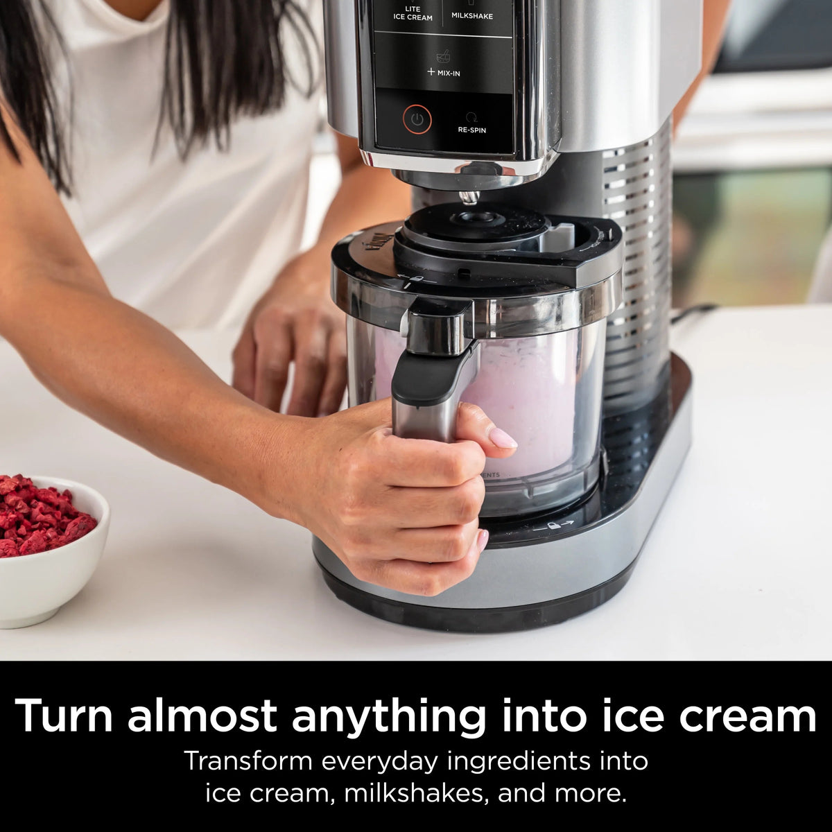 Ninja CREAMi Ice Cream Maker With 2 Pints And 5 One-Touch Programs - NC300