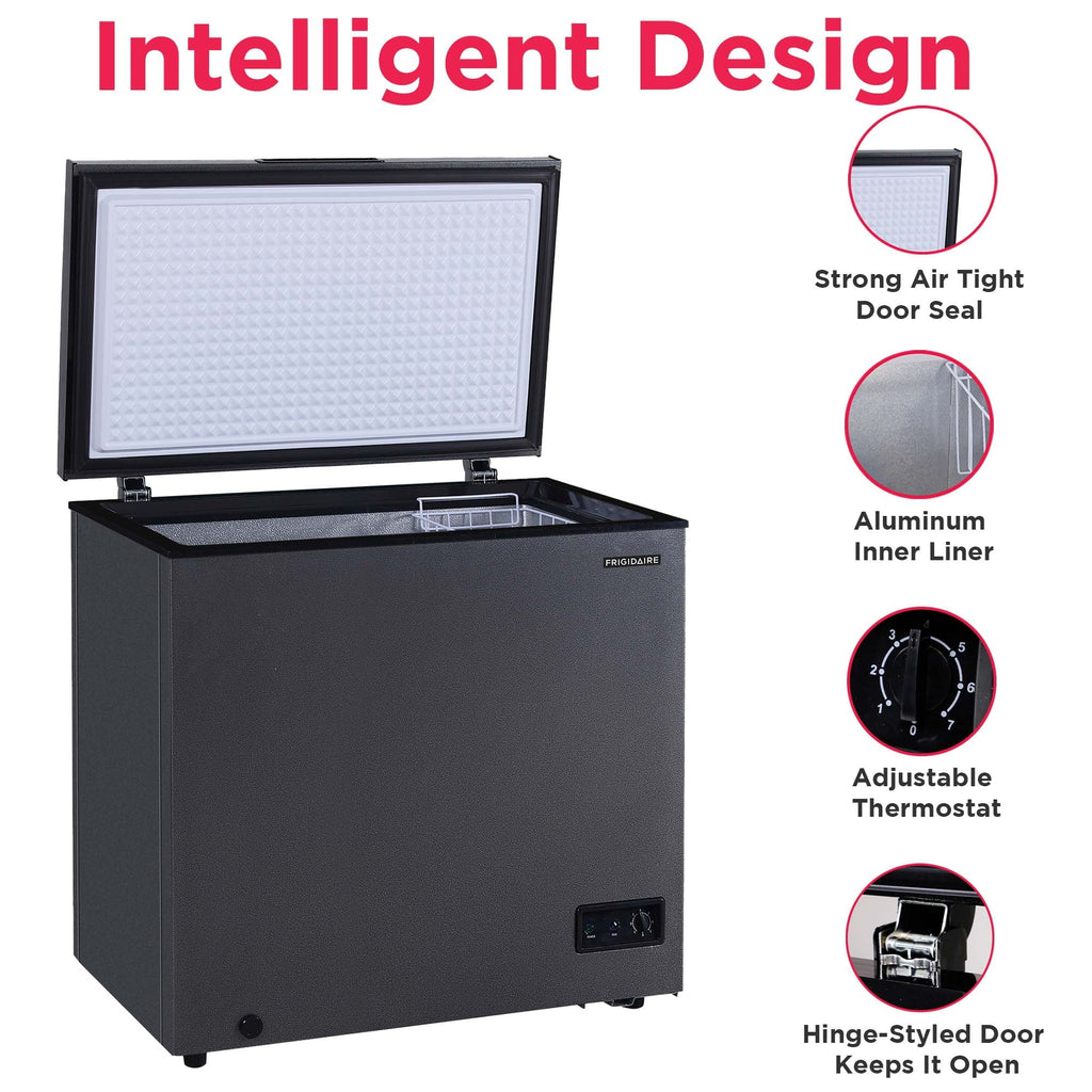 Frigidaire Chest Freezer, 5.0 Cu. Ft., Black Granite Design