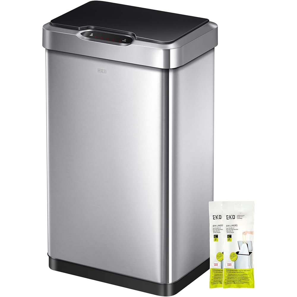 Mirage-T Touchless Motion Sensor Trash Can, 50-Liter