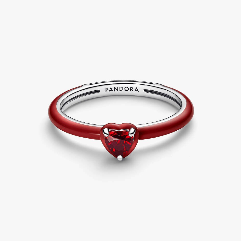 Red Chakra Heart Ring