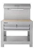 3-Drawer Work Bench, 45-in W x 36-in H - SS