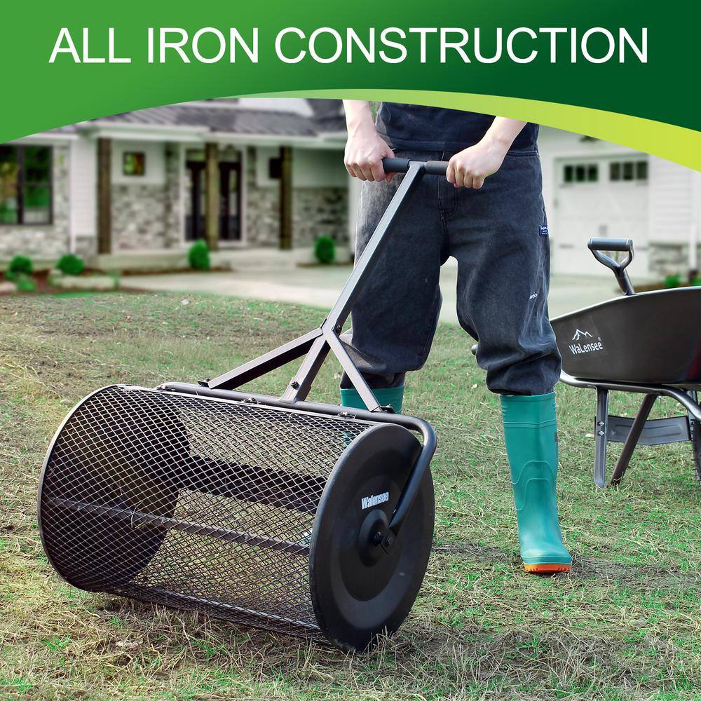 SP-001-JNN Peat Moss Compost Spreader - 24 in Metal Handle
