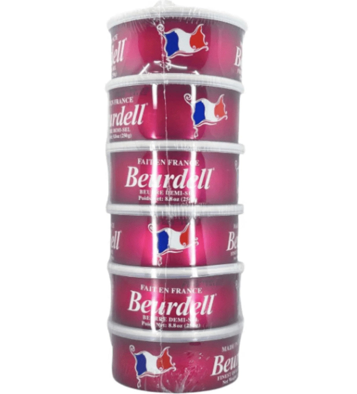 Beurdell Canned Salted Pasteurized French Butter, Pack Of 24