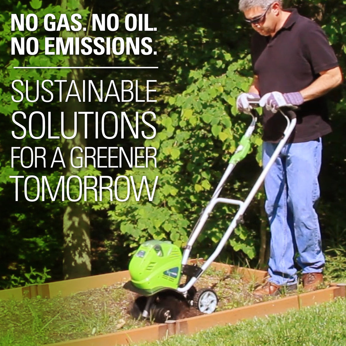 Greenworks 40V 10-Inch Cordless Cultivator/Tiller With 40 Ah Battery And Charger - 27062