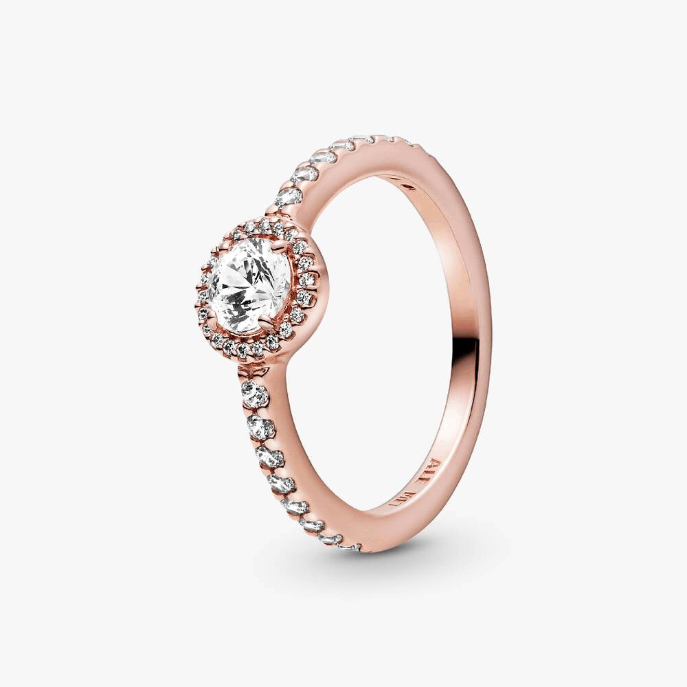 FINAL SALE - Classic Sparkle Halo Ring