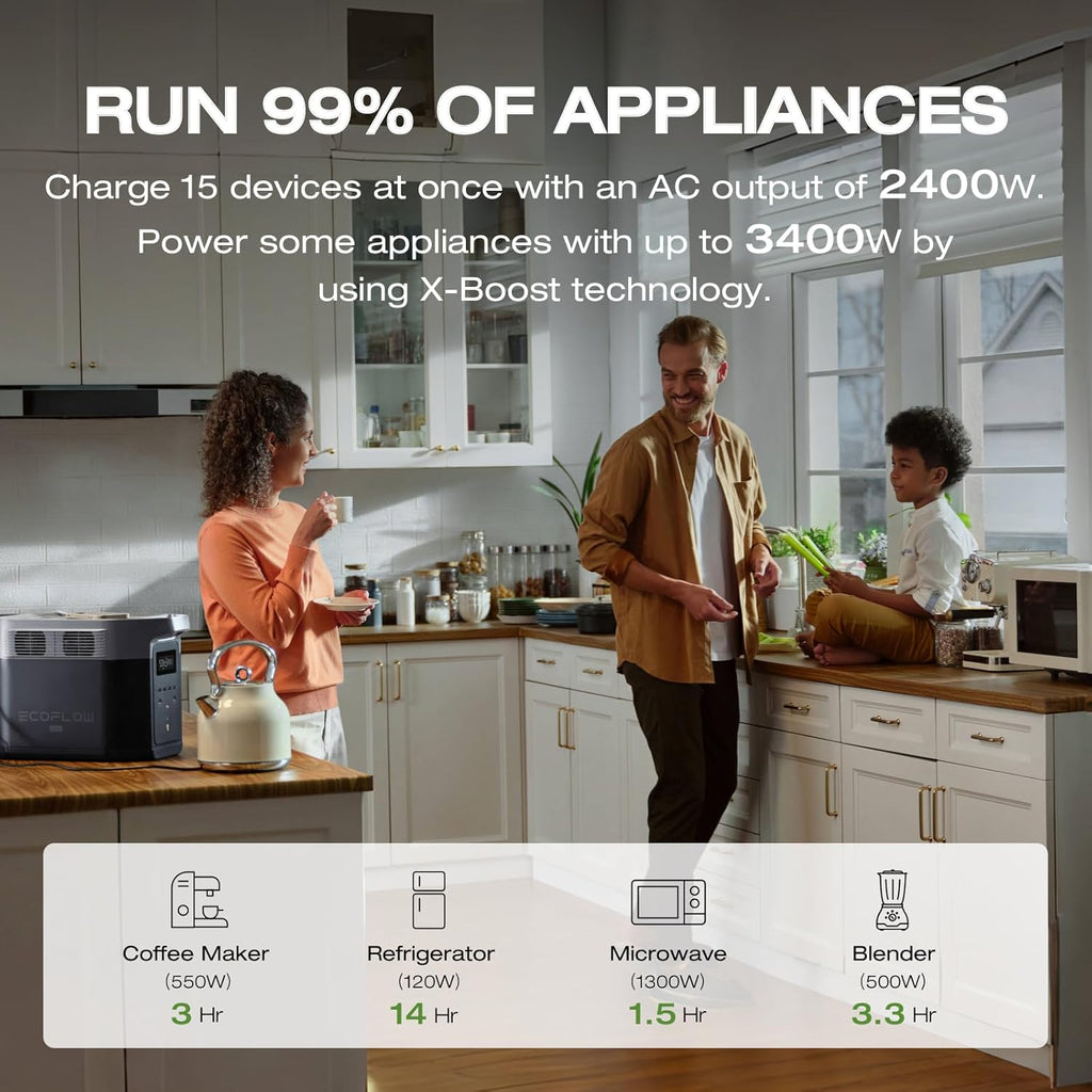 Portable Power Station, 2400W, 2048Wh - delta-2-max-2048wh
