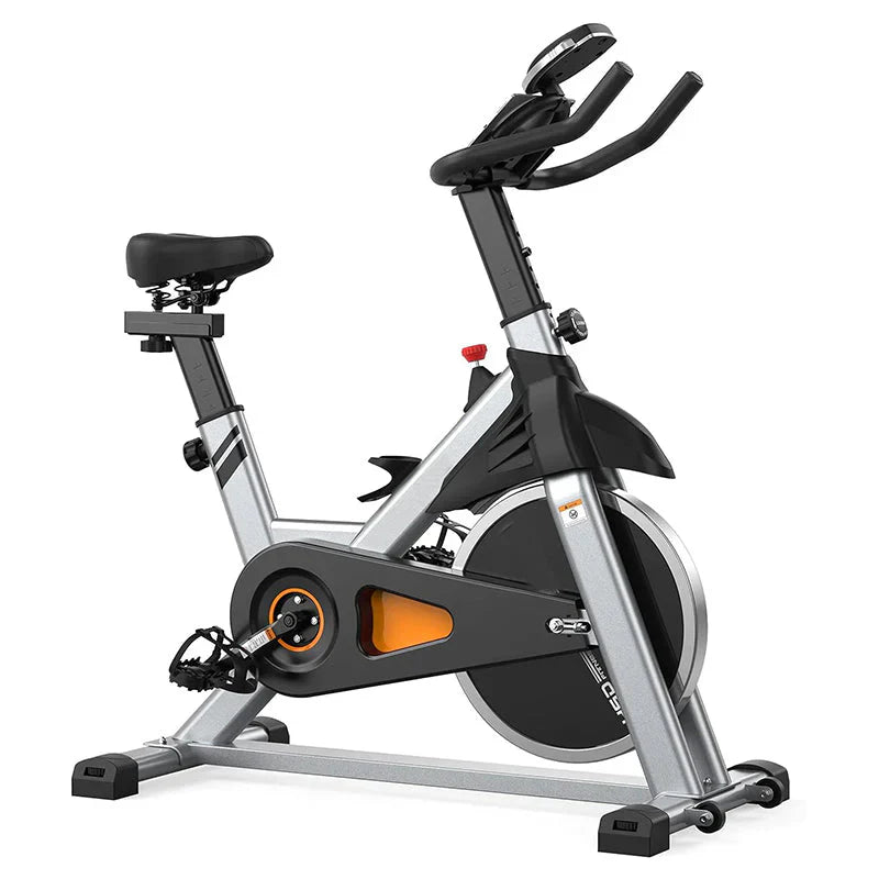 Indoor Cycling Bike With Tablet Mount And Seat Cushion - 2023 Version