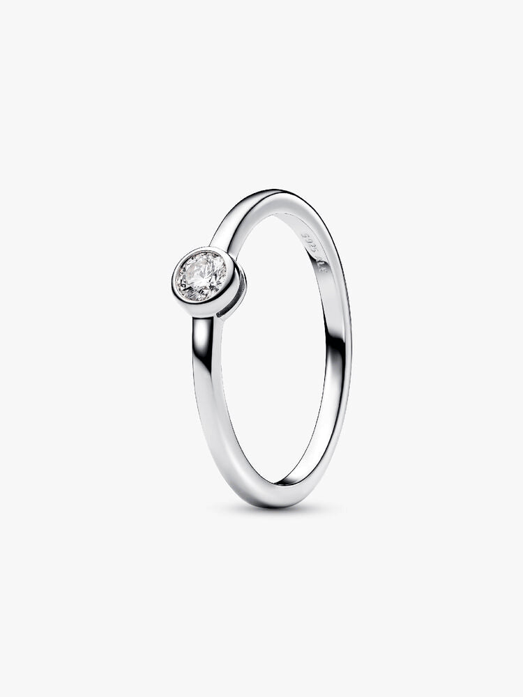 Pandora Era Bezel Sterling Silver Lab-grown Diamond Ring