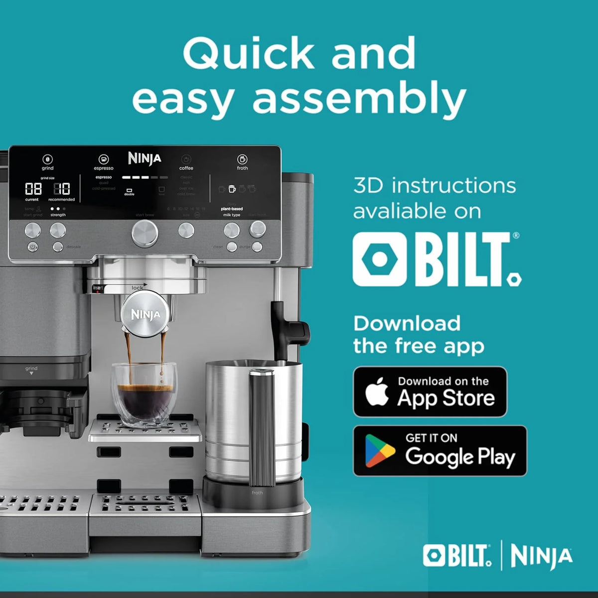 NINJA Espresso Machine & Drip Coffee Maker - Luxe Cafe ES601