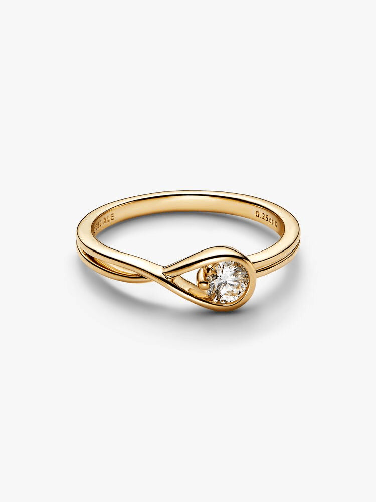 Pandora Infinite 14k Gold Lab-grown Diamond Ring