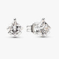 Pandora Nova 14k White Gold Lab-grown Diamond Earrings