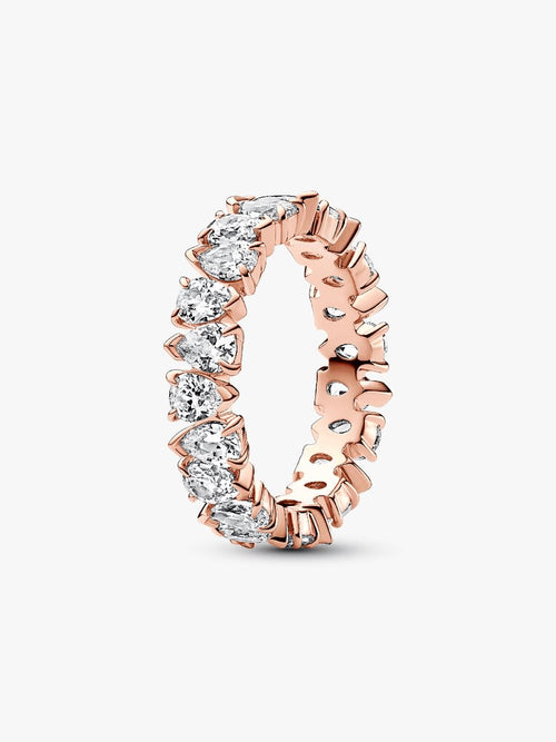 Alternating Sparkling Band Ring