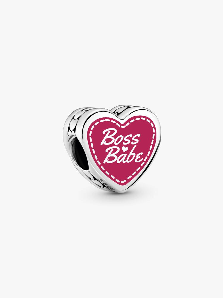 Engravable Boss Babe Heart Charm