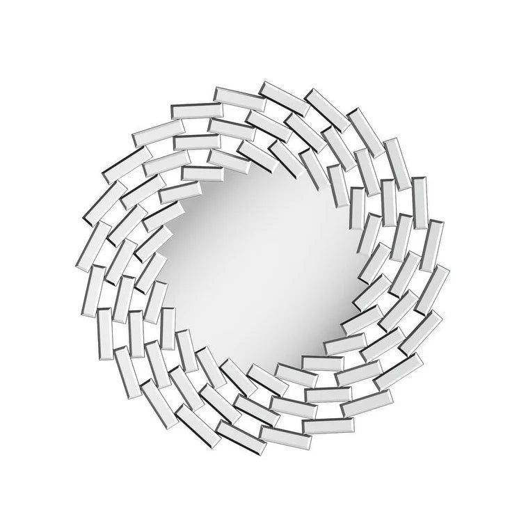 Round Spiral Sunburst Decorative Wall Mirror
