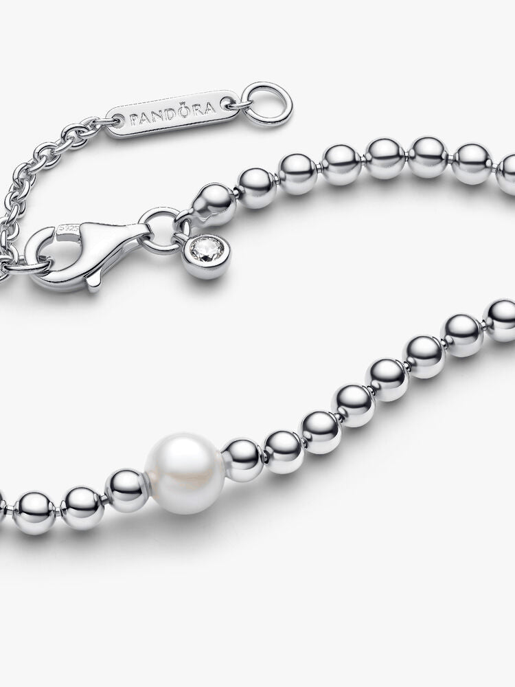 Treated Freshwater Cultured Pearl & Beads Collier Necklace