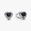 Elevated Heart Stud Earrings