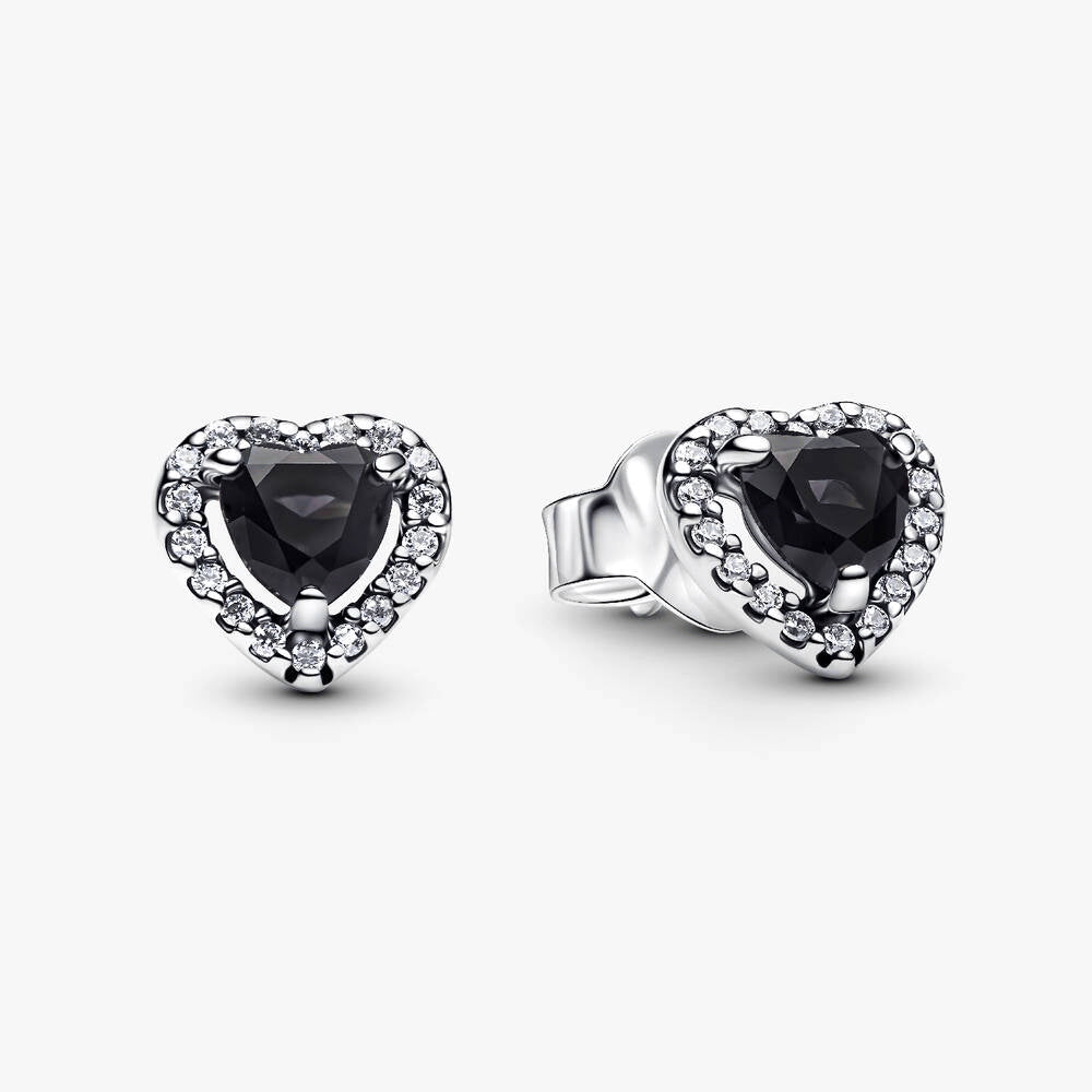 Elevated Heart Stud Earrings