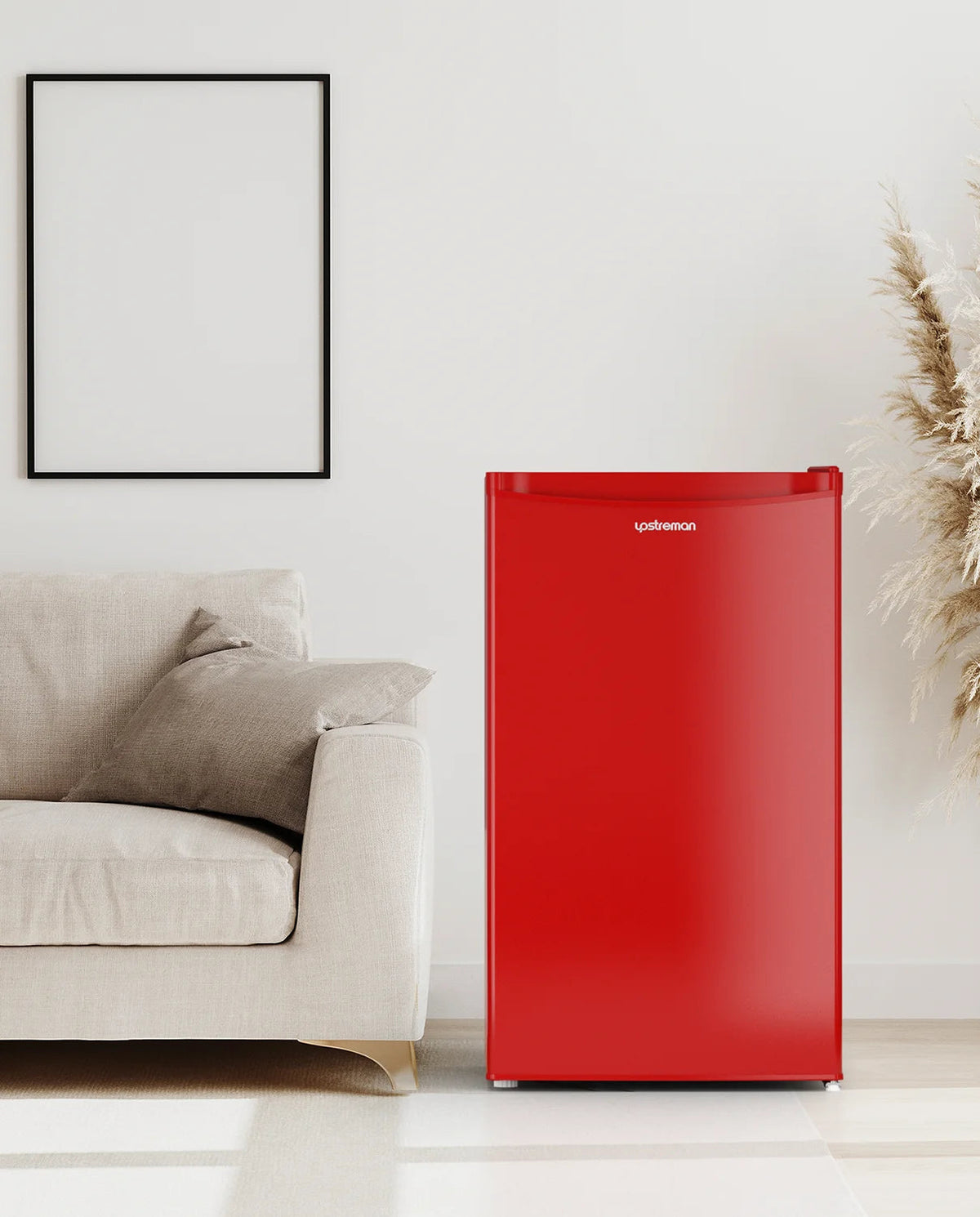 Upstreman 3.2 Cu.Ft. Single Door Mini Refrigerator With Freezer - BR321