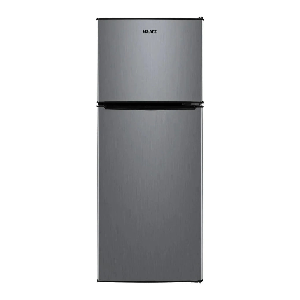 Galanz 4.6 Cu Ft Two Door Mini Refrigerator With Freezer, Stainless Steel - GL46TS5E