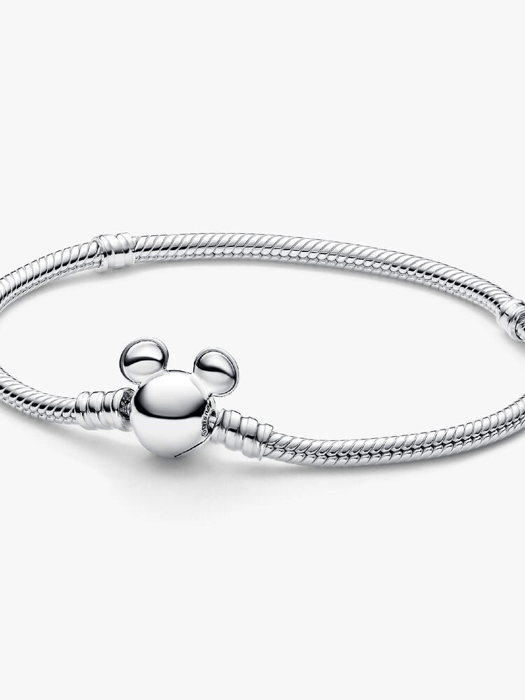 Mickey Mouse and Minnie Mouse Splittable Dangle Charm Bracelet Set