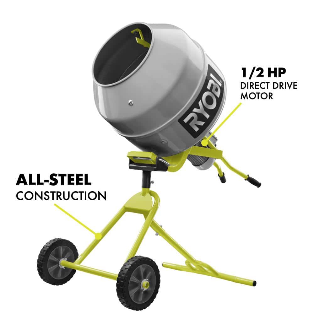 Portable Concrete Mixer 5.0 Cu. Ft. - RMX001