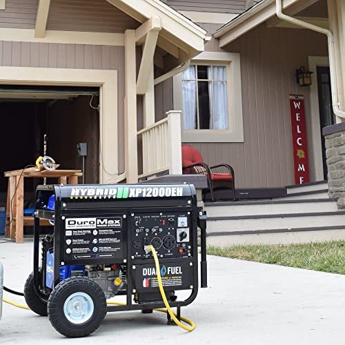 DuroMax Dual Fuel Generator 12,000W Gas/Propane, 457cc 4-Stroke - XP12000EH