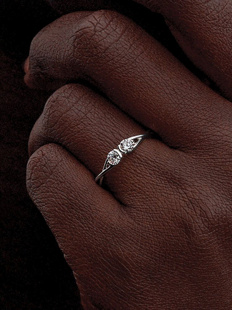 Pandora Infinite Sterling Silver Double-Facing Lab-grown Diamond Ring