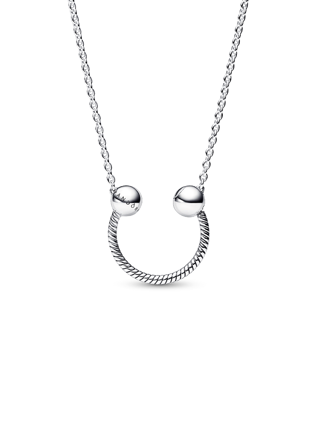 FINAL SALE - Pandora Moments U-shape Charm Pendant Necklace