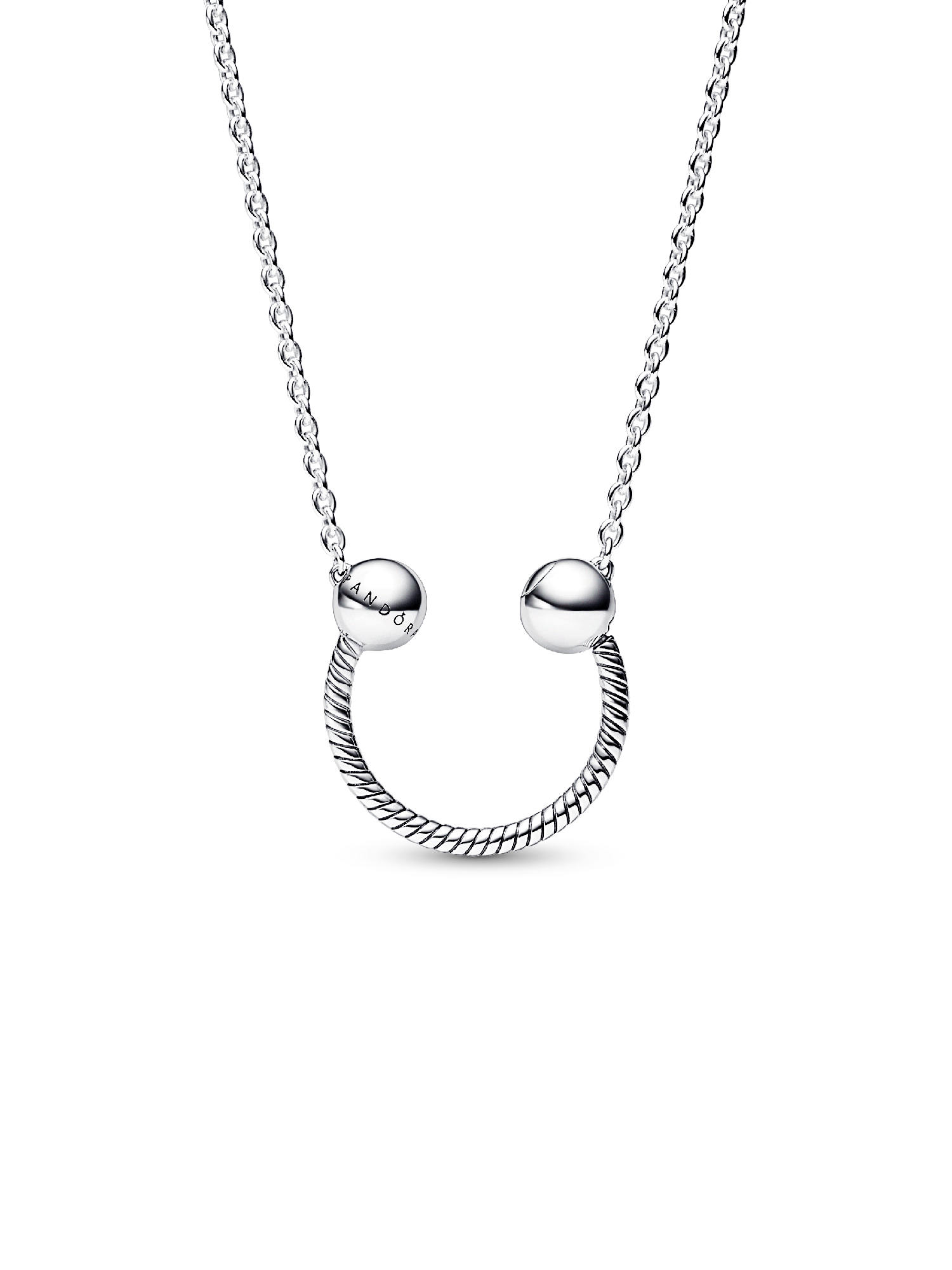 FINAL SALE - Pandora Moments U-shape Charm Pendant Necklace