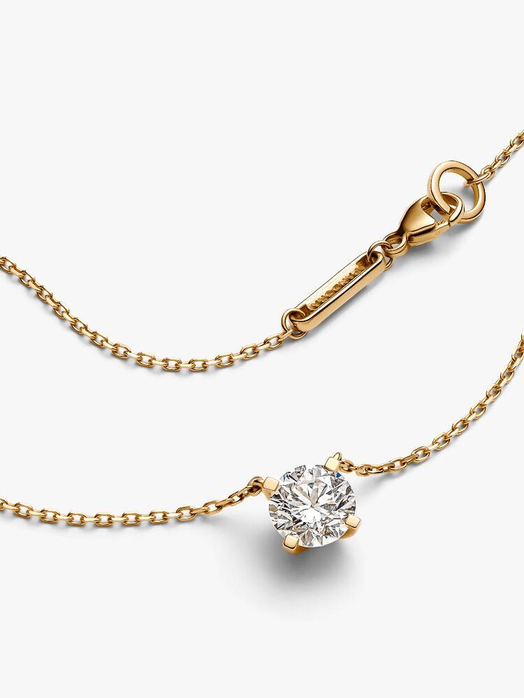 Pandora Era 14k Gold Lab-grown Diamond Pendant Necklace