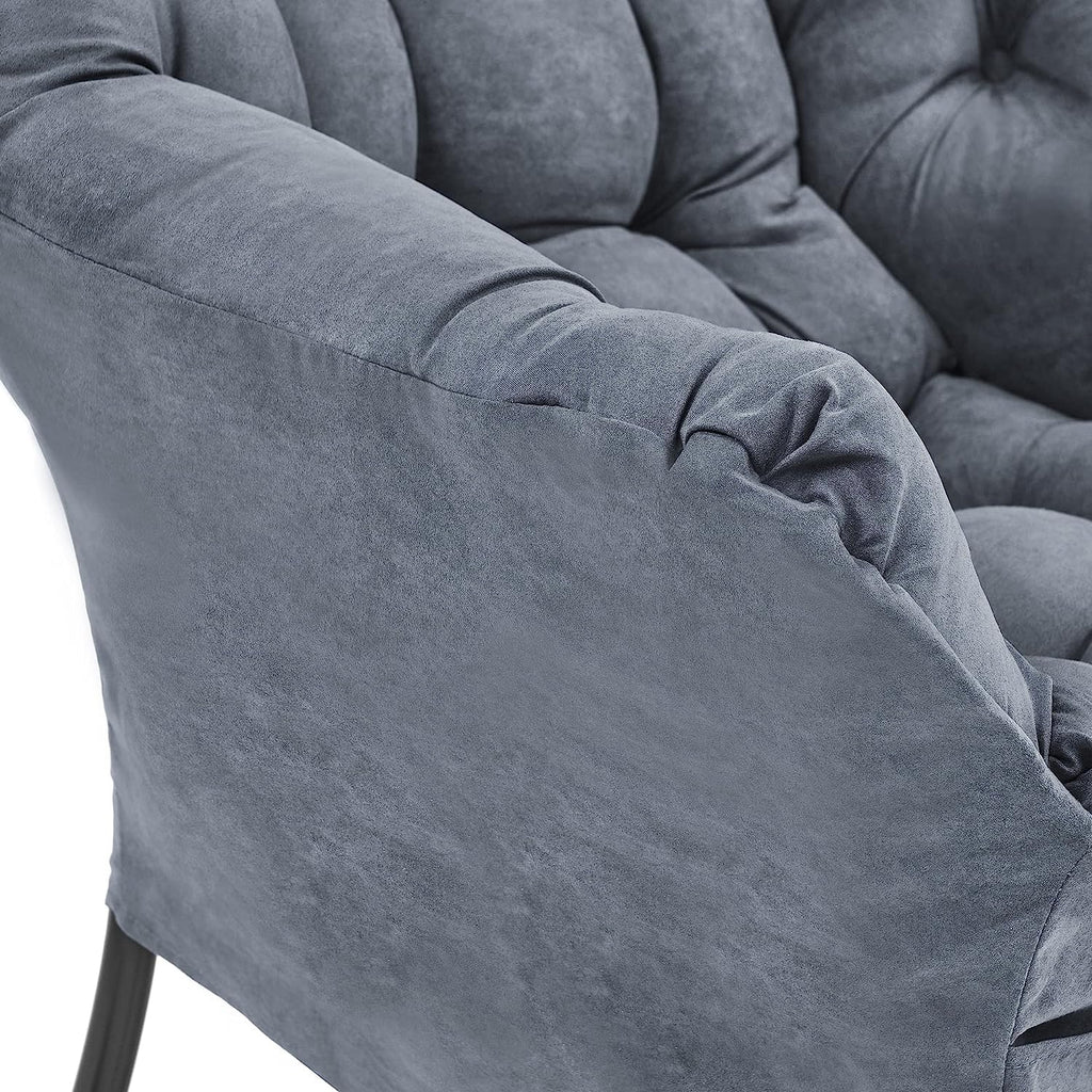Living and More High Back Fabric Lazy Chair