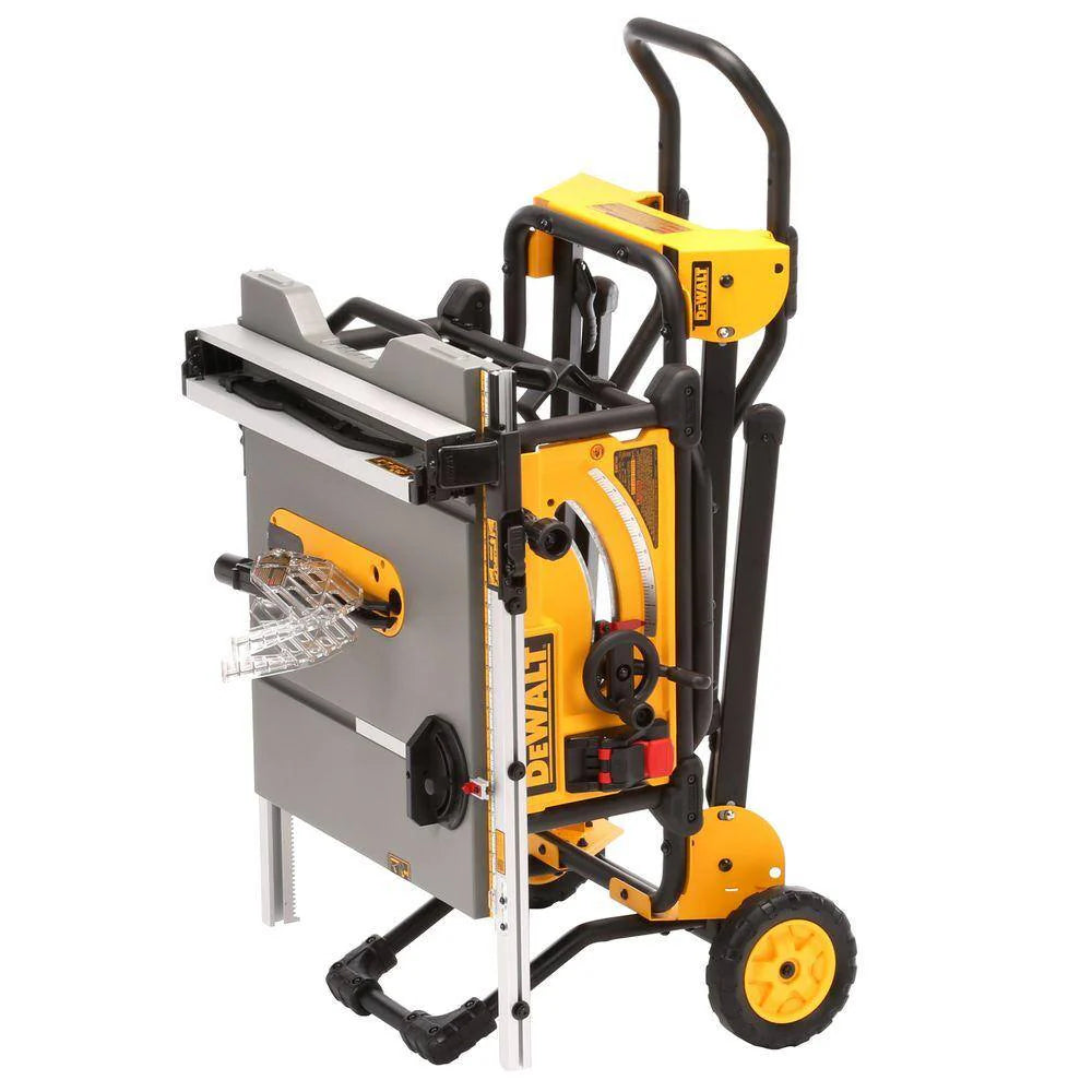 DEWALT 15 Amp Corded 10 in. Jobsite Table Saw With Rolling Stand - DWE7491RS