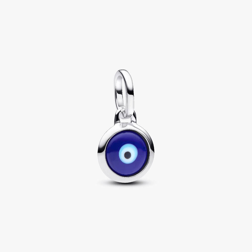 Engravable Evil Eye Murano Glass Mini Dangle Charm