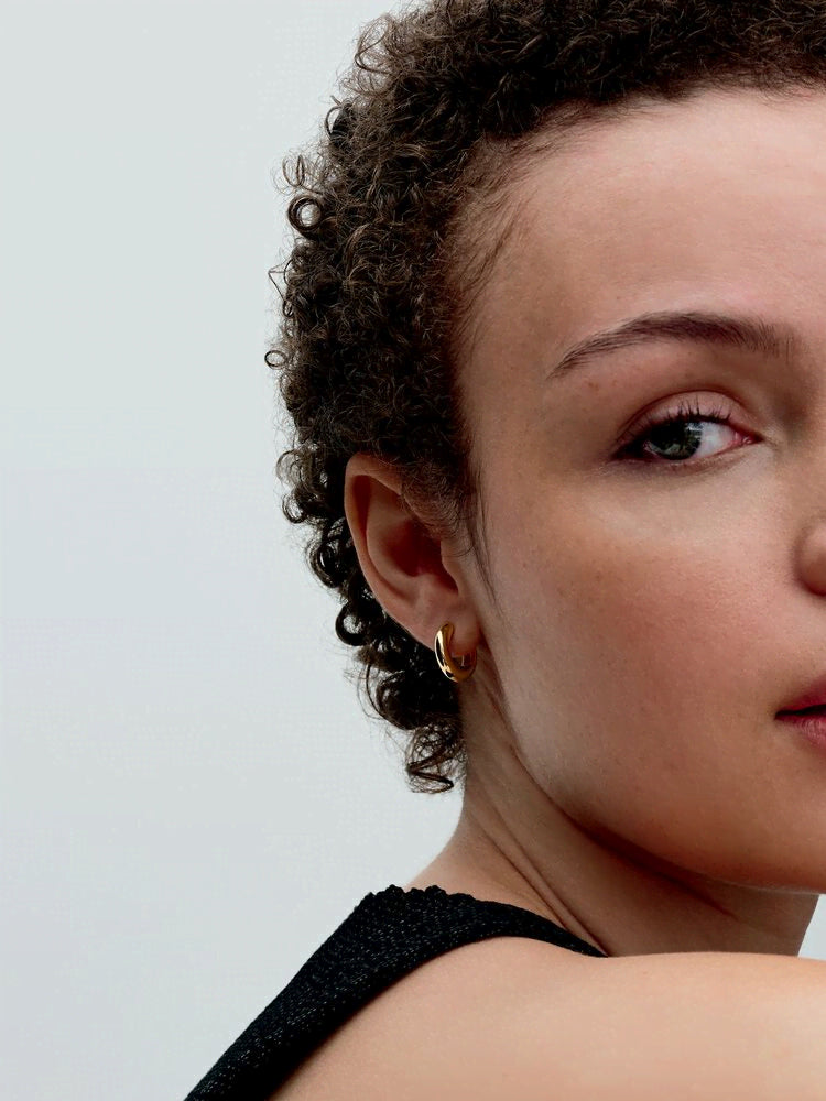 Round Open Hoop Earrings