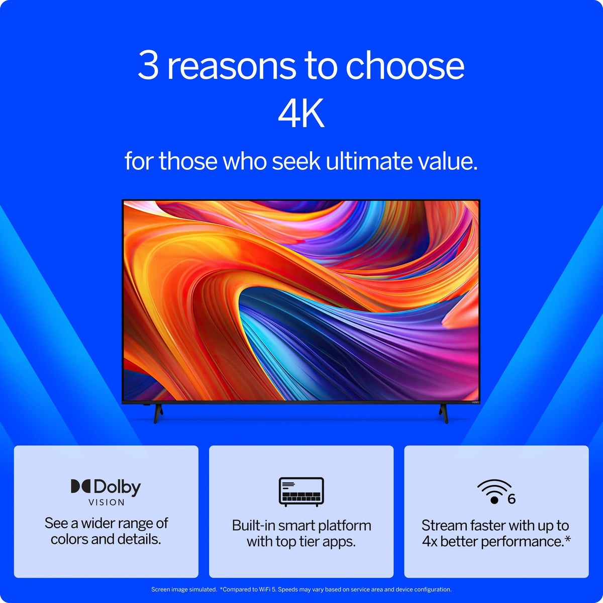 VIZIO 50 inch Class 4K UHD LED HDR Smart TV - V4K50M-08