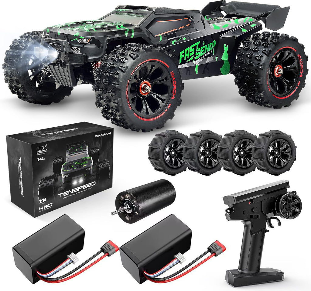 WIAORCHI 1/16 RTR Brushless RC Car 42 mph - 2 Batteries