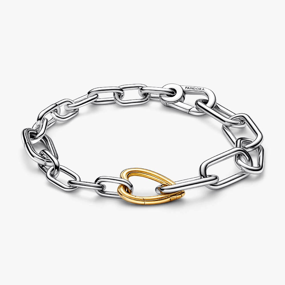 FINAL SALE - Pandora ME Two-tone Heart Openable Link Chain Bracelet