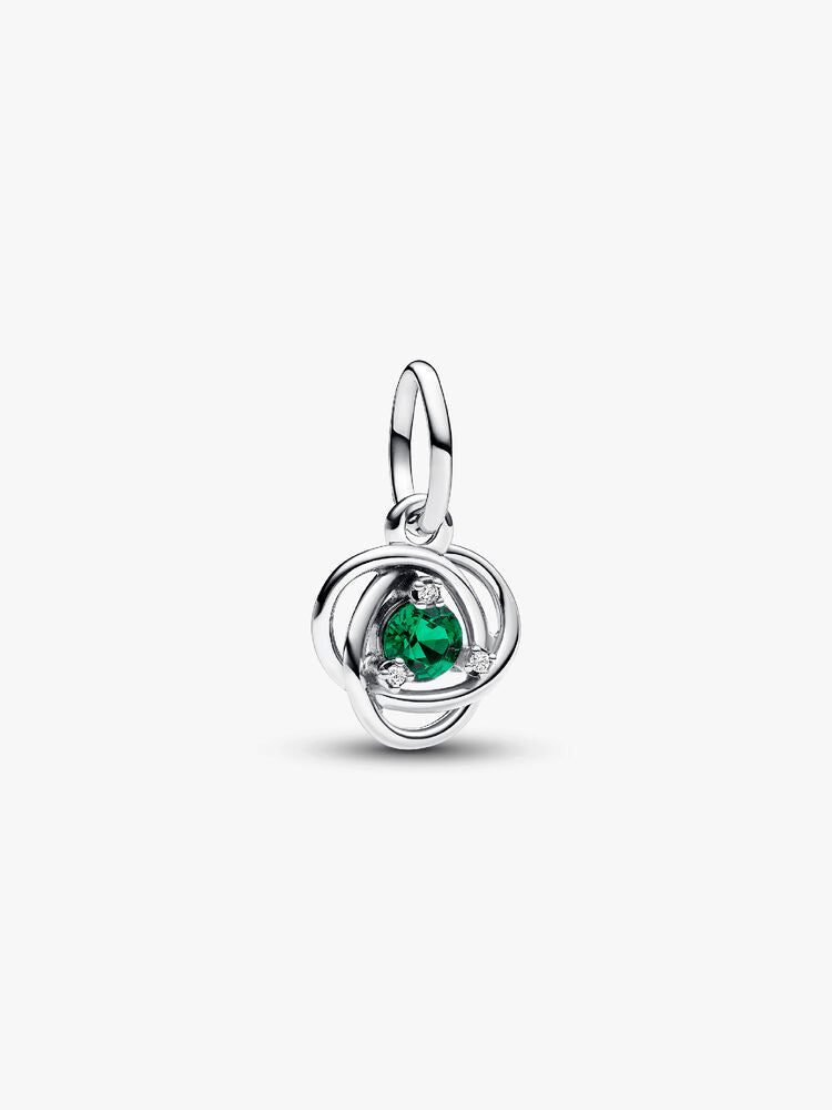 Green Eternity Circle Dangle Charm
