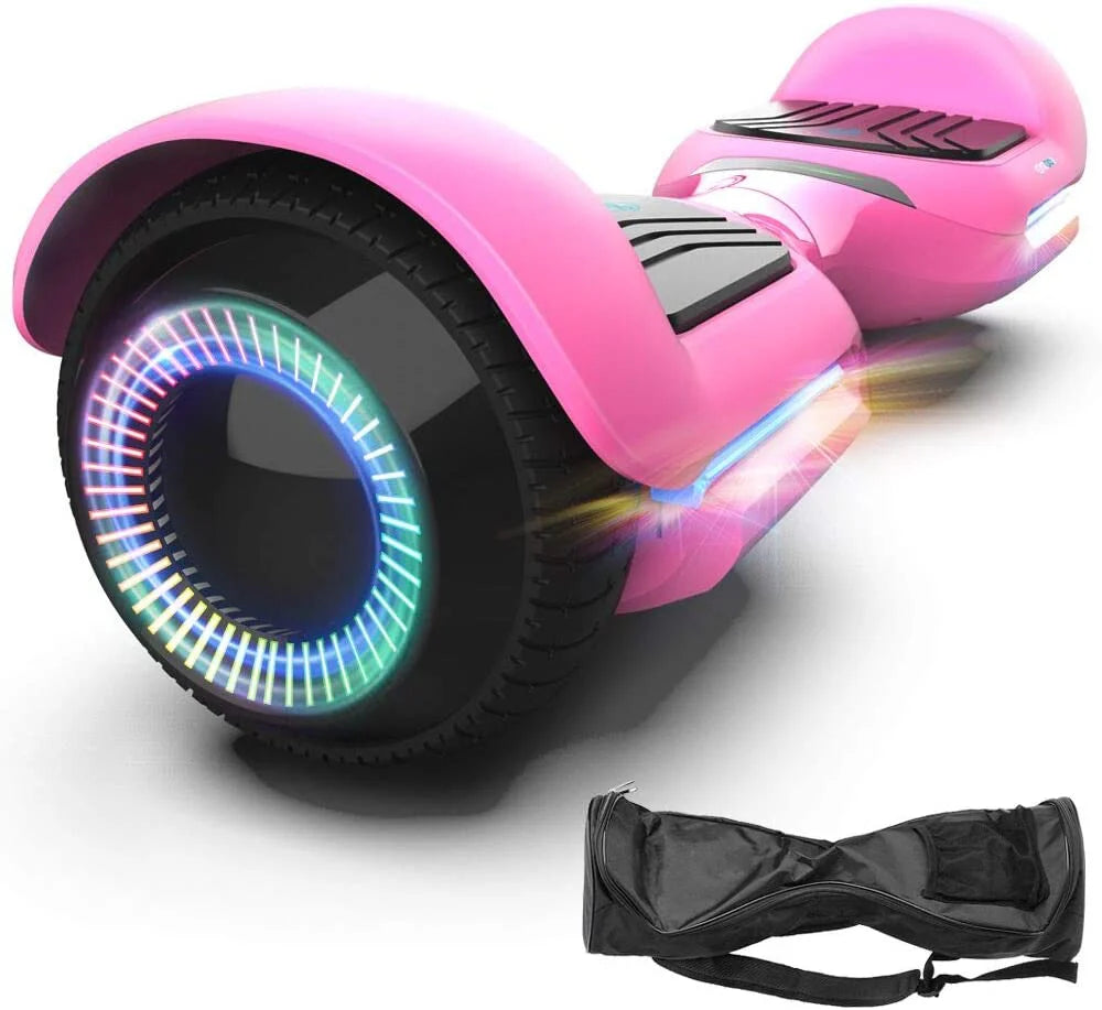GYROOR 6.5 Inch Swift Smart Self-Balancing Hoverboard With Flashing Wheels, Speaker And App - UL2272
