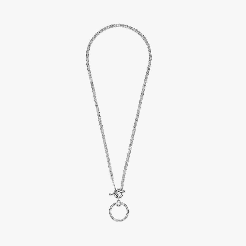 FINAL SALE - Pandora Moments O Pendant T-bar Necklace