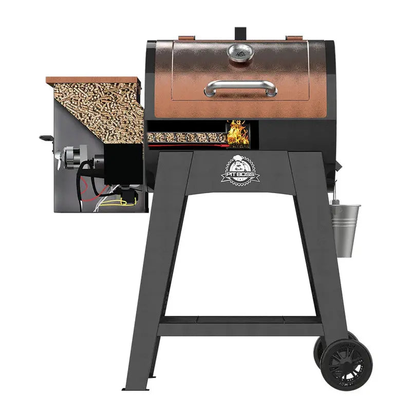 Pit Boss Wood Pellet Grill, 540 Sq In Cooking Area, Bronze - PB500LX1