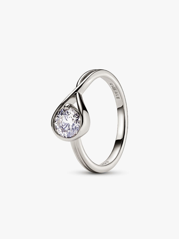 FINAL SALE - Pandora Infinite 14k White Gold Lab-grown Diamond Ring