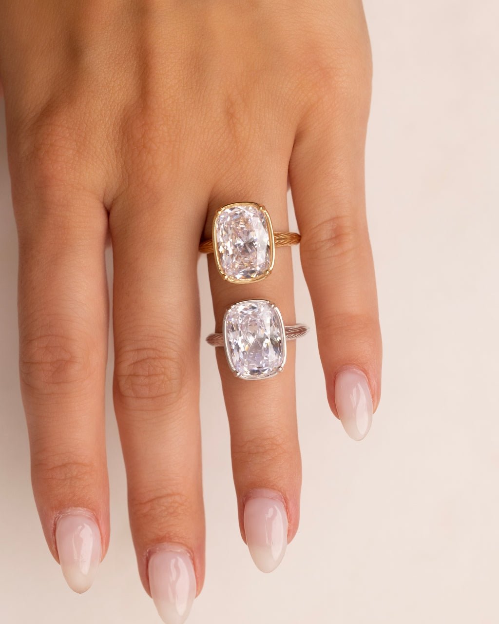 Elongated Cushion Cocktail Ring - view 2