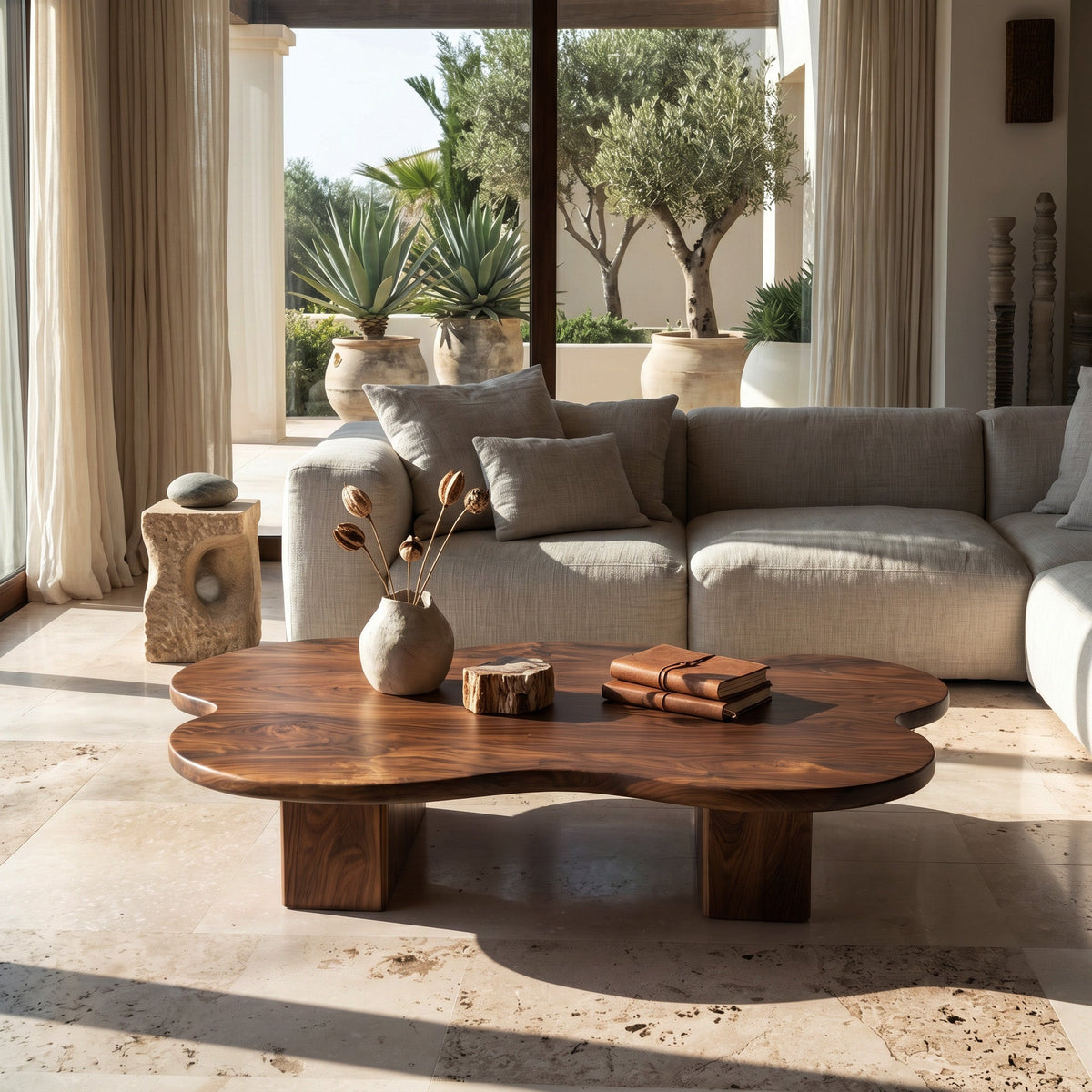 Contemporary Cloud Shape Coffee Table For Living Room Decor