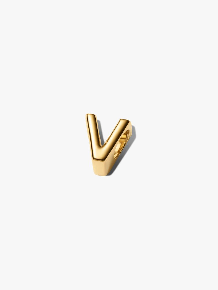 Letter V Alphabet Charm