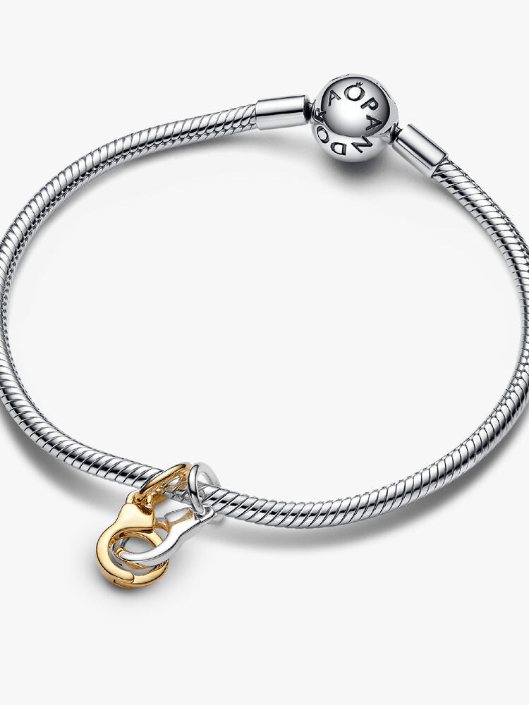 Openable & Splittable Handcuffs Dangle Charm