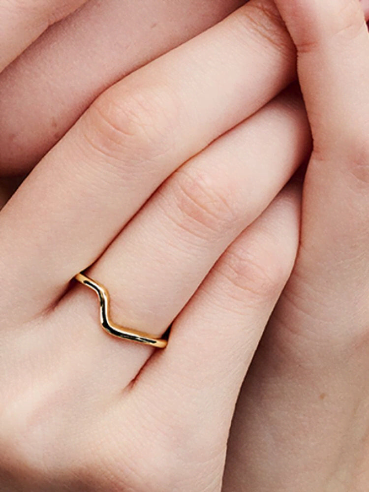 Polished Wave Ring