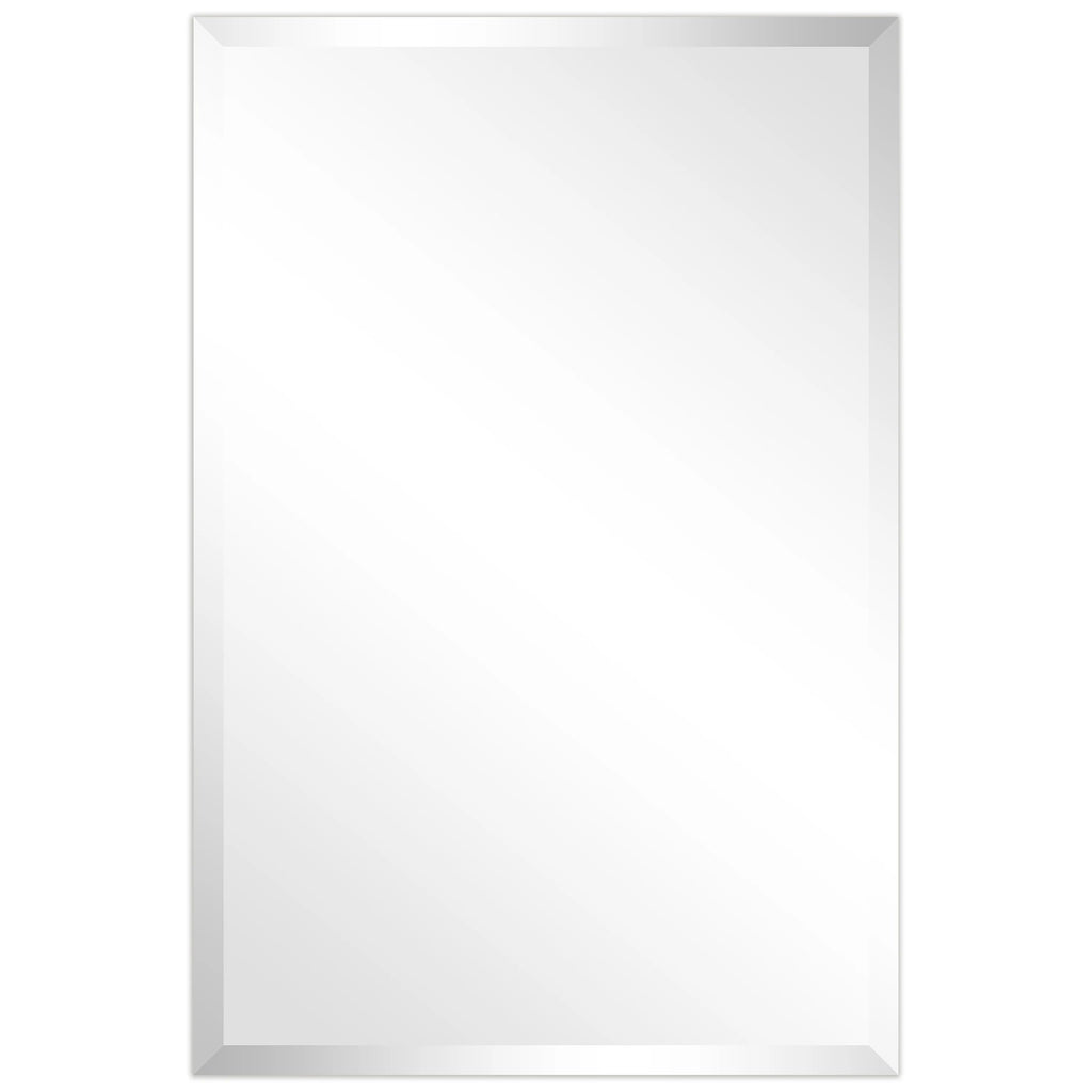 Frameless Beveled Prism Wall Mirror - Clear