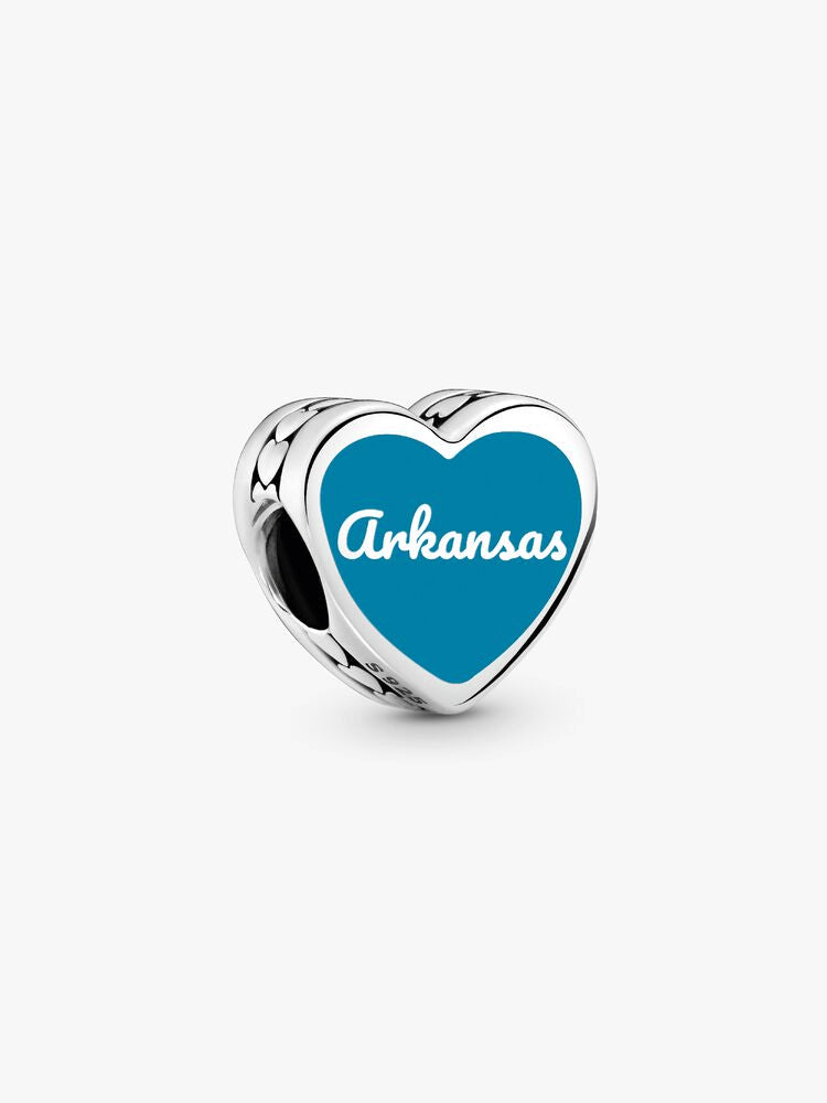 Arkansas Heart Charm
